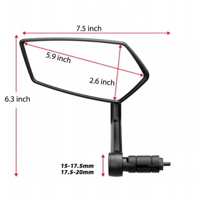 Handlebar Mirror(A Pair) Handlebar Mirror(A Pair)